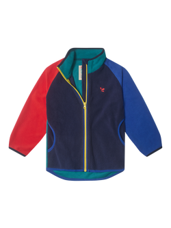 Muddy Puddles Kids' Full Zip Polar Fleece Jacket, Blue, Blue