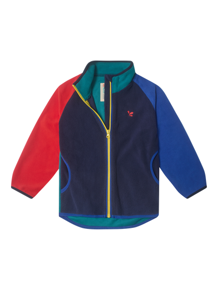 Muddy Puddles Kids' Full Zip Polar Fleece Jacket, Blue, Blue