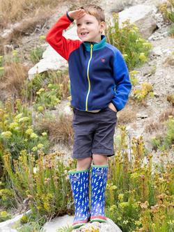 Muddy Puddles Kids' Full Zip Polar Fleece Jacket, Blue - view 2, Blue