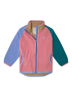Muddy Puddles Kids' Full Zip Polar Fleece Jacket, Pink, Pink
