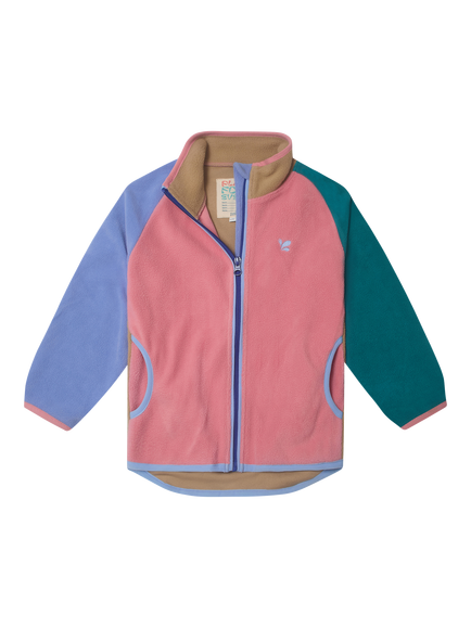 Muddy Puddles Kids' Full Zip Polar Fleece Jacket, Pink, Pink
