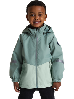 Polarn O. Pyret Kids' Hooded Shell Coat, Blue, Blue