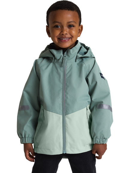 Polarn O. Pyret Kids' Hooded Shell Coat, Blue, Blue