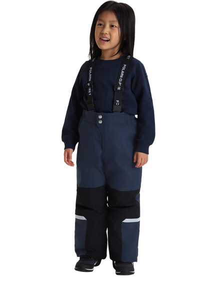 Polarn O. Pyret Kids' Stormy Wind & Waterproof Shell Trousers, Blue, Blue