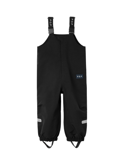 Polarn O. Pyret Kids' Stormy Waterproof Shell Trousers, Blue - view 2, Blue
