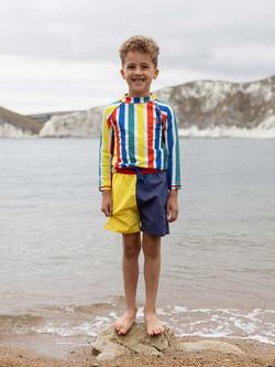Muddy Puddles Kids' UV Colour Block Swim Shorts, Colourblock - view 2, Colourblock
