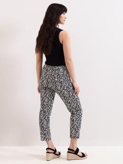Phase Eight Carmella Leaves Trousers, Black/Ivory - view 2, Black/Ivory