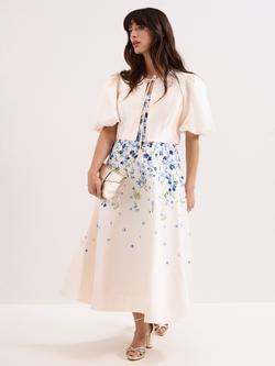 Phase Eight Paulina Puff Sleeve Jacket, Cream, Cream