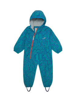 Muddy Puddles Kids' EcoLight Snake Waterproof All-in-One, Green Snake, Green Snake