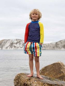Muddy Puddles Kids' Colour Block UV Rash Vest, Colourblock - view 2, Colourblock