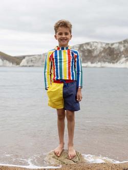 Muddy Puddles Kids' Stripe UV Rash Vest, Multi - view 2, Multi