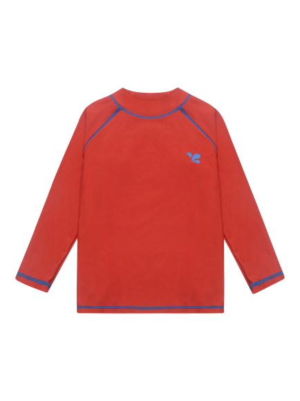 Muddy Puddles Kids' UV Rash Vest, Red, Red