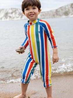 Muddy Puddles Kids' UV Stripe Surf Suit, Multi Stripe - view 2, Multi Stripe