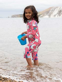 Muddy Puddles Kids' UV Weather Motif Surf Suit, Pink Weather - view 2, Pink Weather