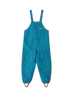 Muddy Puddles Kids' Waterproof Dungarees, Green, Green