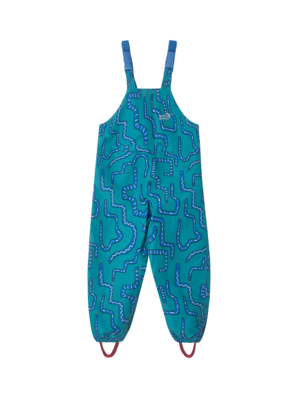 Muddy Puddles Kids' Waterproof Dungarees, Green, Green