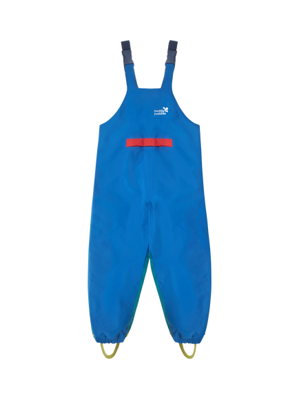 Muddy Puddles Kids' Waterproof Dungarees, Colourblock, Colourblock
