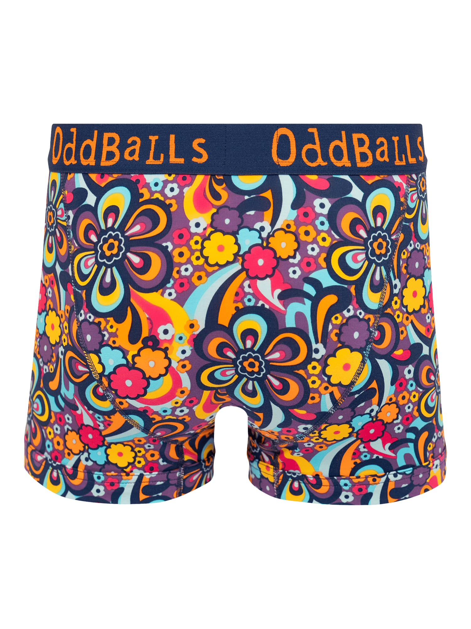 Product image 3 of 7, which shows OddBalls Mixed Cotton Blend Boxers, Pack of 3, Multi, XXS