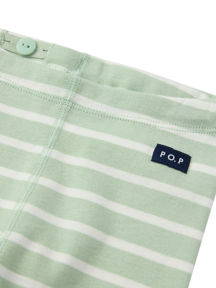 Polarn O. Pyret Baby Striped Trousers, Green - view 2, Green