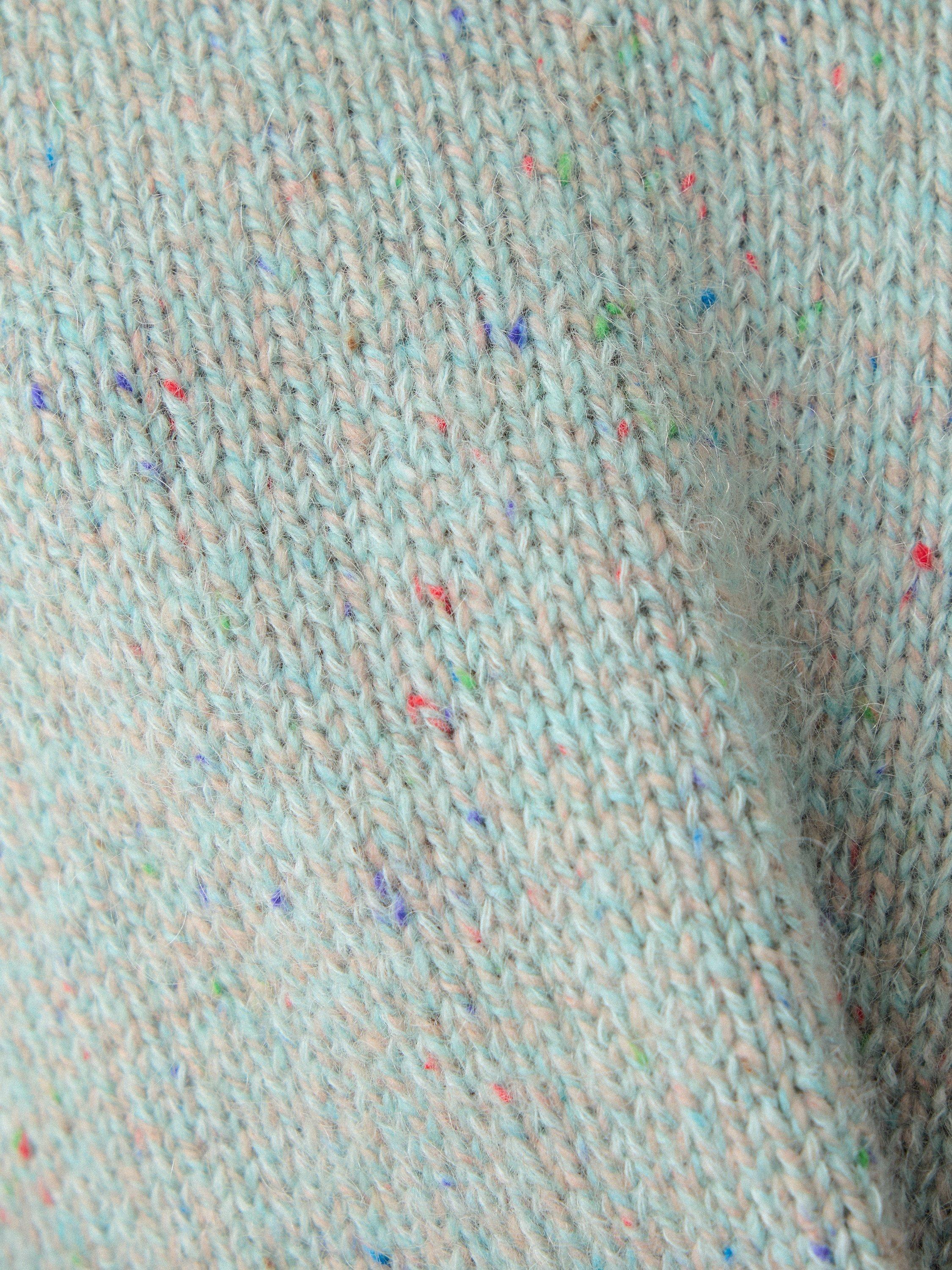 Product image 6 of 6, which shows Jigsaw Speckle Chunky Knit Tank Top, Green, XS