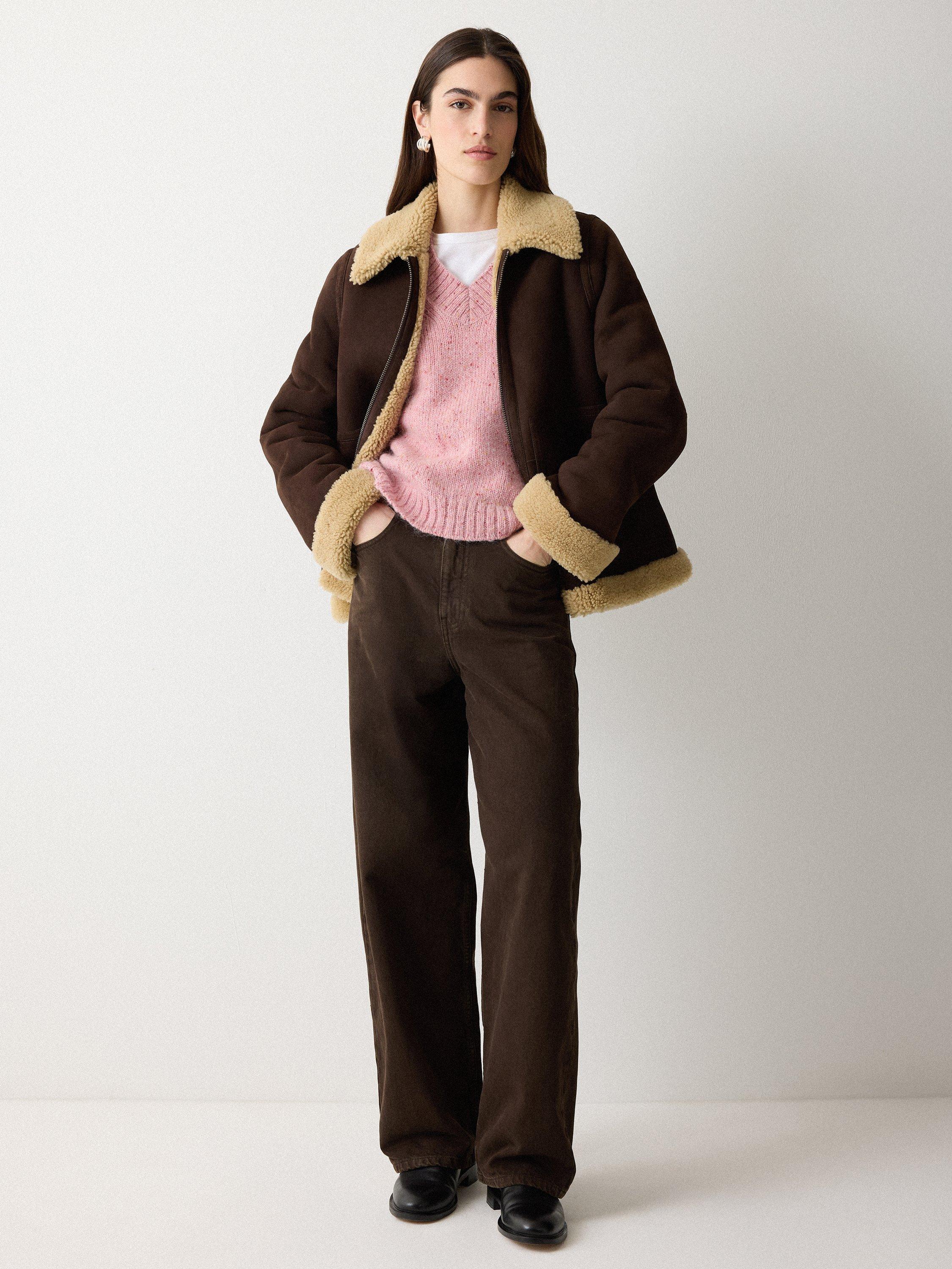 Product image 6 of 7, which shows Jigsaw Speckle Chunky Knit Tank Top, Pink, XS