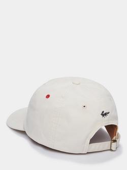 Aubin Hendwell Washed Cotton Twill Baseball Cap, Vintage White - view 2, Vintage White