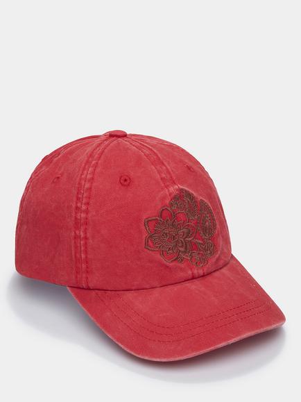 Aubin Hendwell Cotton Cap, Washed Red, Washed Red