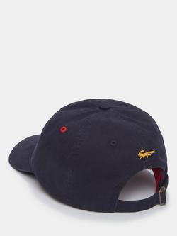 Aubin Hendwell Washed Cotton Twill Baseball Cap, Navy - view 2, Navy