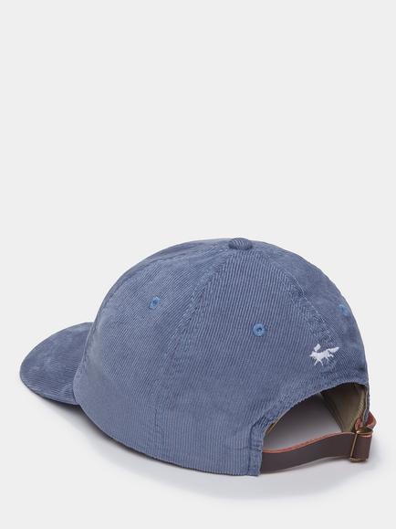 Aubin Dearne Corduroy Cap, Washed Blue - view 2, Washed Blue