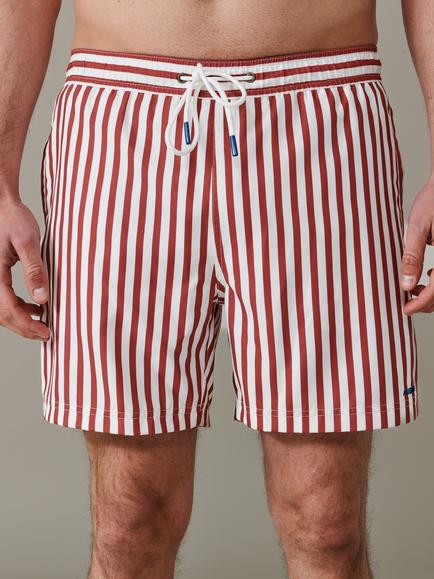 Aubin Bardney Swim Shorts, Red