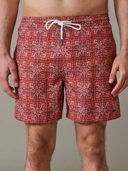 Aubin Bardney Swim Shorts, Red Tile, Red Tile
