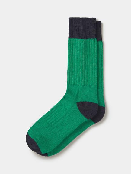 Aubin Blakeney Ankle Sock, Bright Green