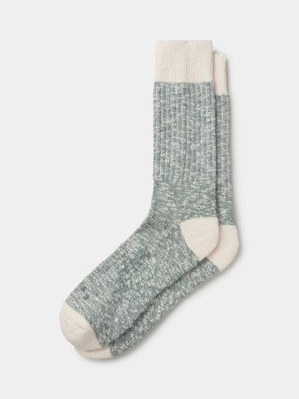 Aubin Dale Twist Ankle Socks, Green Twist