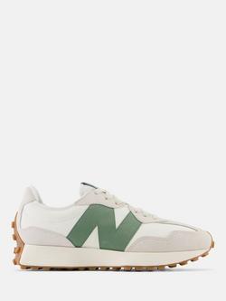 New Balance 327 Retro Running Trainers, Moonbeam/Nori, Moonbeam/Nori