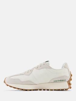 New Balance 327 Retro Running Trainers, Moonbeam/Nori - view 2, Moonbeam/Nori