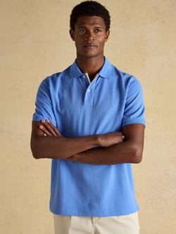 Joules Woody Cotton Regular Fit Short Sleeve Polo Shirt, Blue, Blue