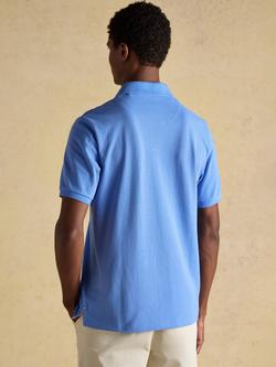 Joules Woody Cotton Regular Fit Short Sleeve Polo Shirt, Blue - view 2, Blue