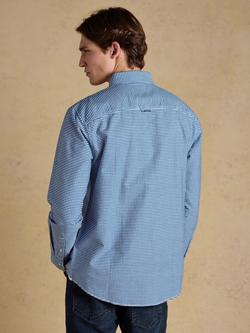 Joules Cotton Regular Fit Check Oxford Shirt - view 2, Navy