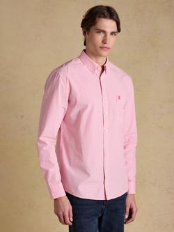 Joules Poplin Gingham Long Sleeve Shirt, Pink