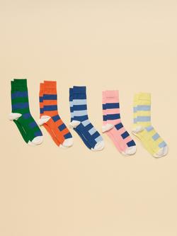 Joules Kingsbury Socks, Pack of 5, Multi, Multi