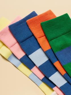 Joules Kingsbury Socks, Pack of 5, Multi - view 2, Multi