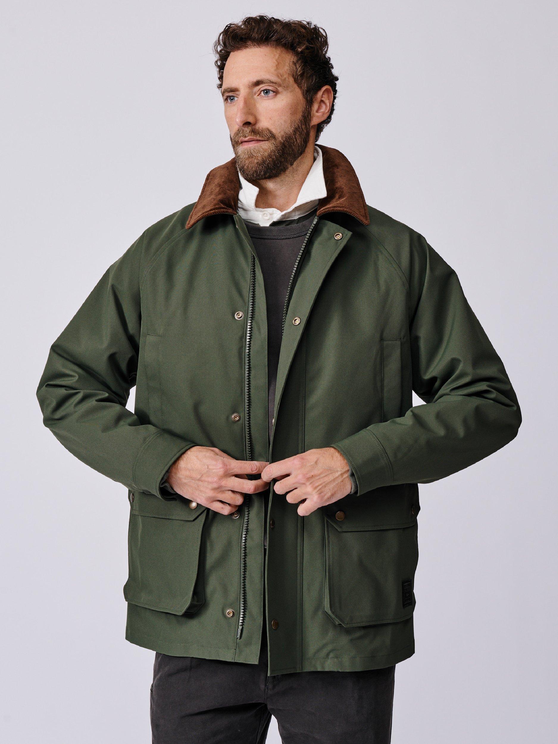 Product image 4 of 9, which shows Aubin Derwent Jacket, Khaki, S