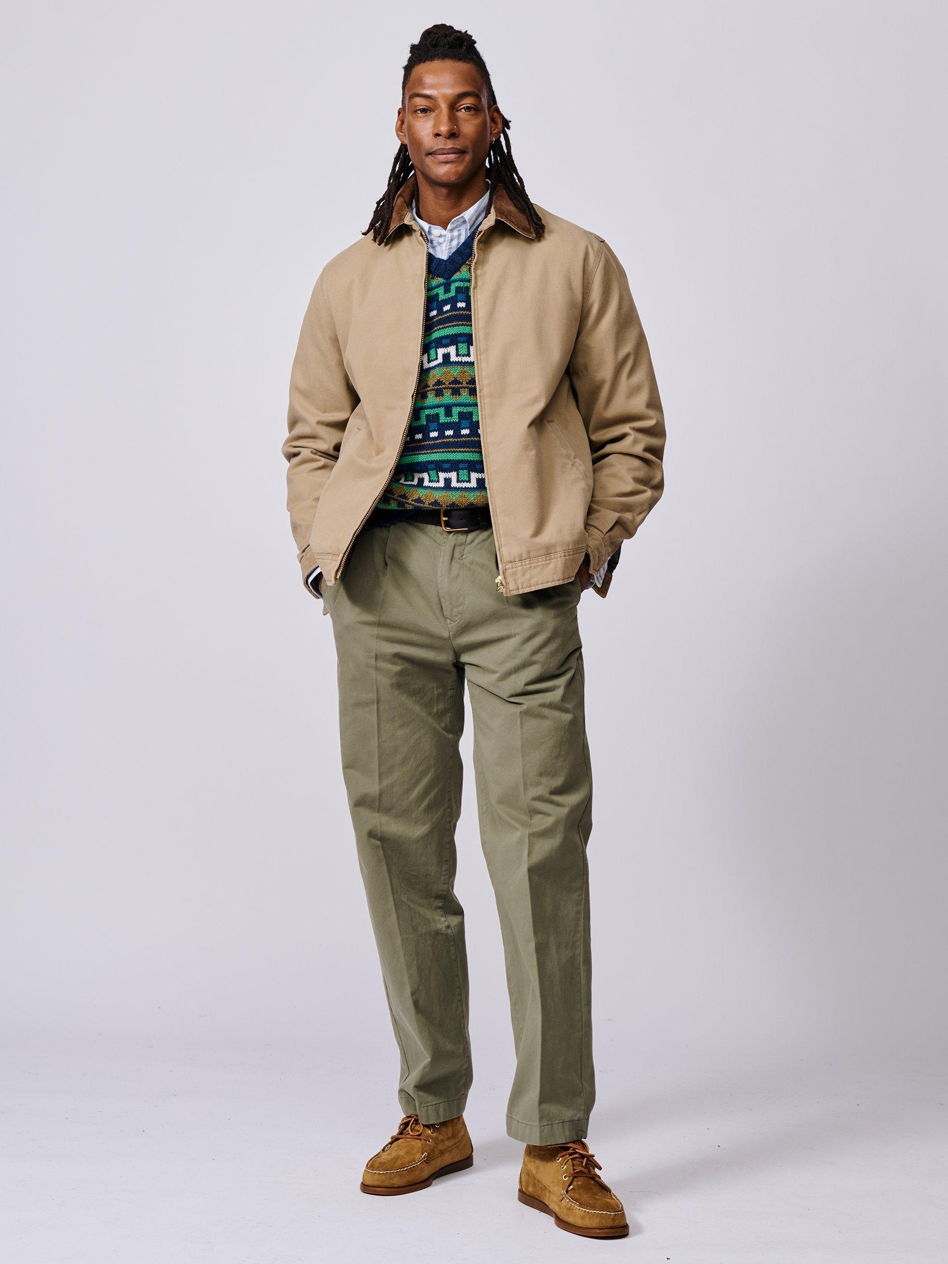 Product image 3 of 8, which shows Aubin Newland Harrington Jacket, Dark Sand, S