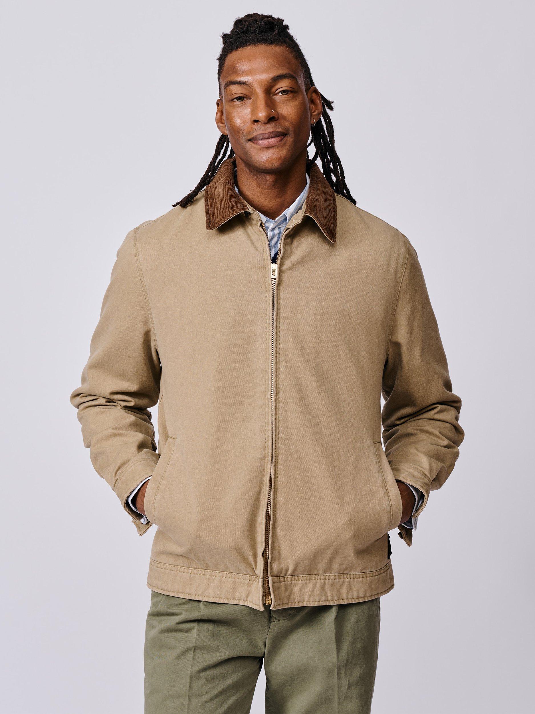Product image 4 of 8, which shows Aubin Newland Harrington Jacket, Dark Sand, S