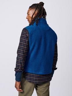 Aubin Ferry Wool Mix Gilet, Cobalt - view 2, Cobalt