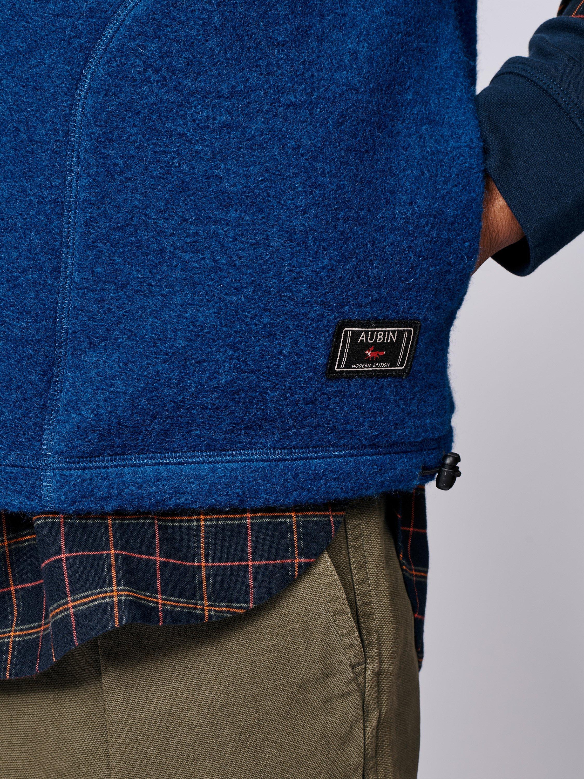 Product image 4 of 6, which shows Aubin Ferry Wool Mix Gilet, Cobalt, S
