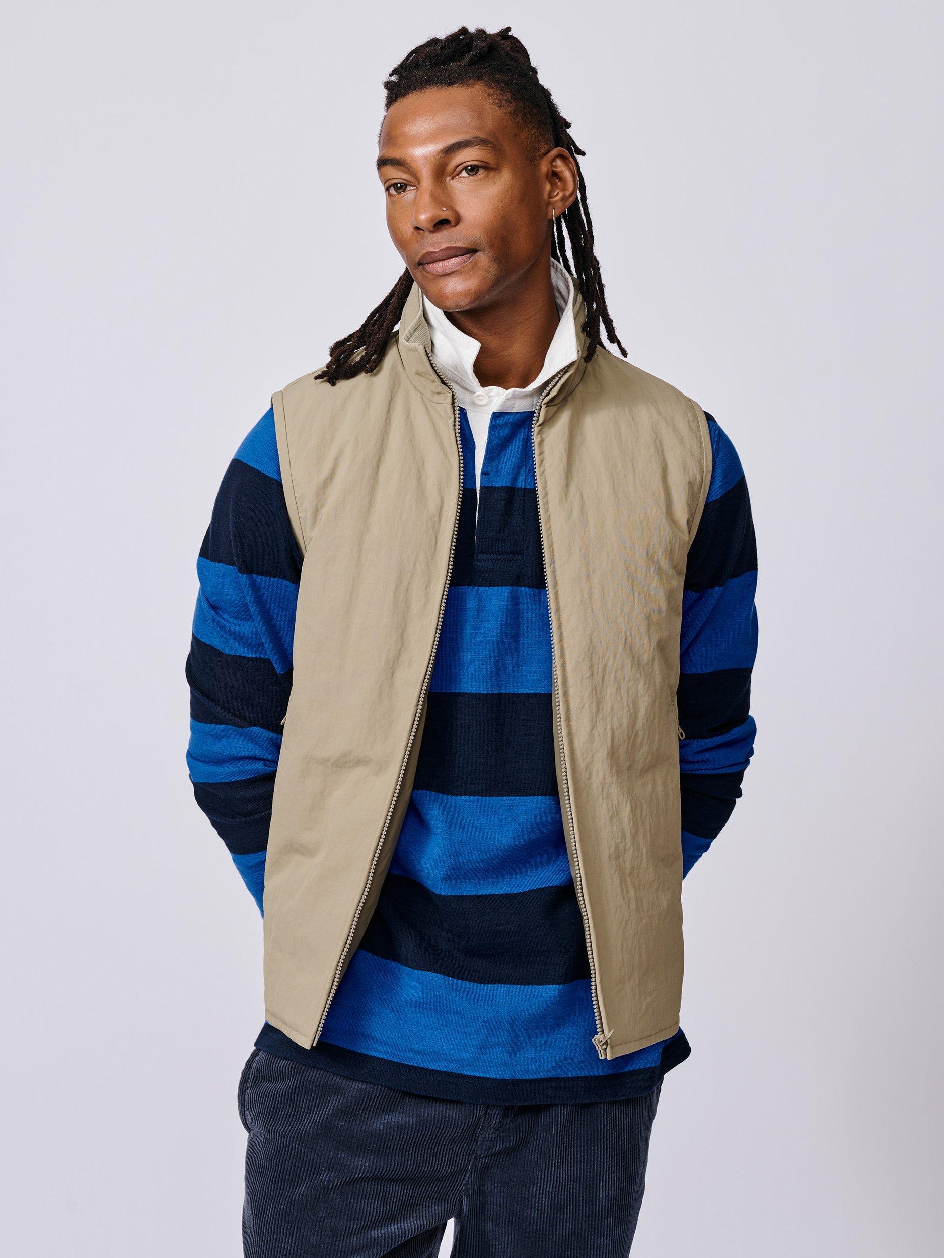 Product image 1 of 8, which shows Aubin Lancaster Gilet, Light Khaki, S