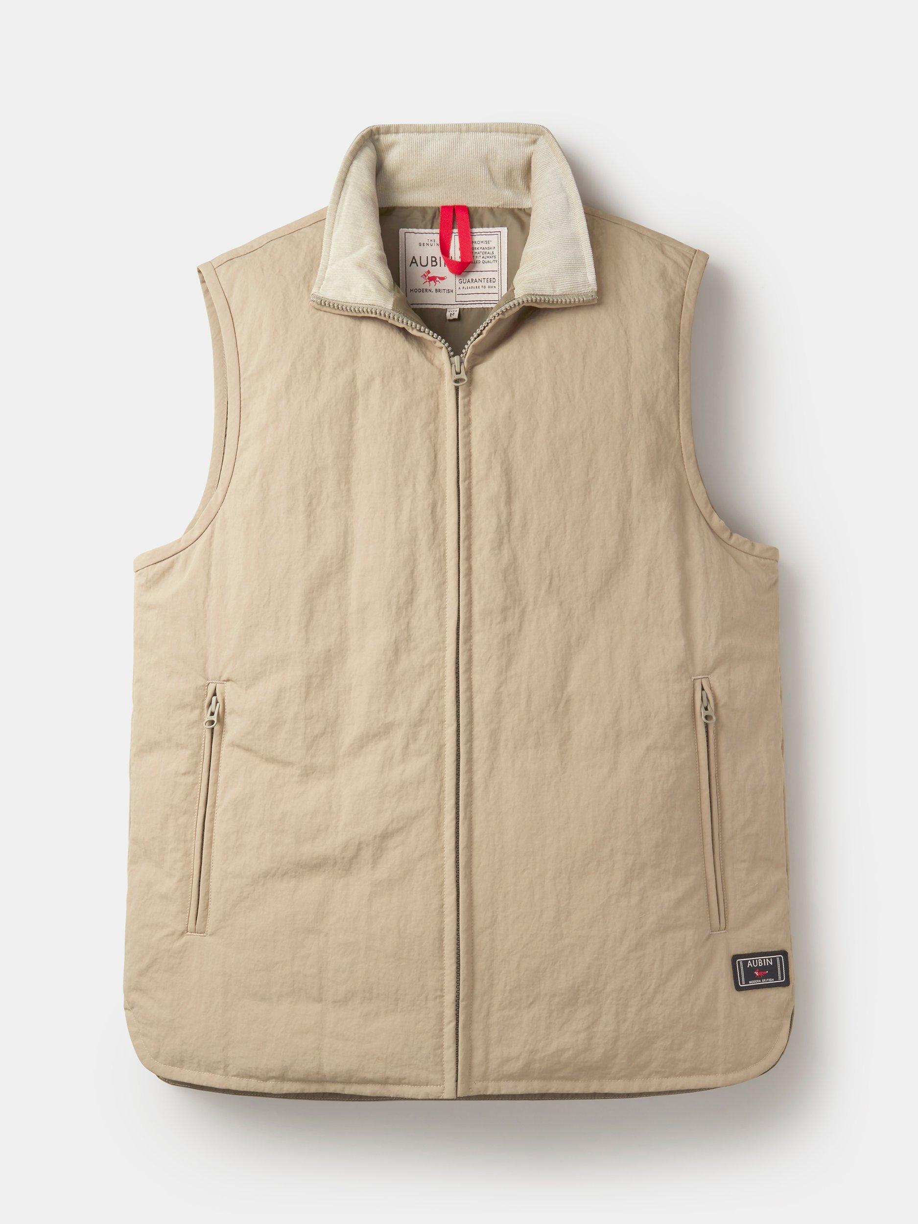 Product image 8 of 8, which shows Aubin Lancaster Gilet, Light Khaki, S