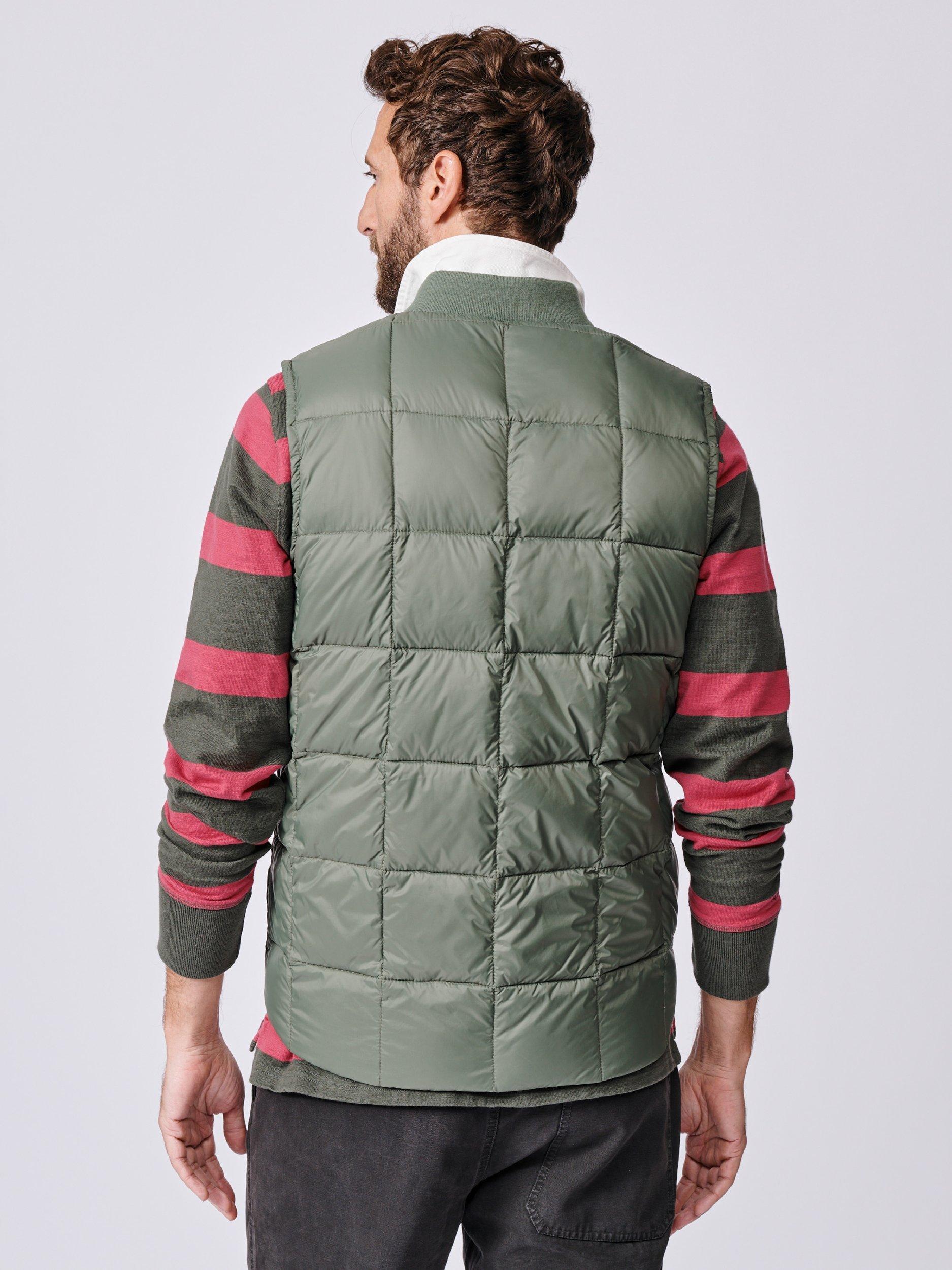 Product image 2 of 7, which shows Aubin Herriot Down Gilet, Khaki, S