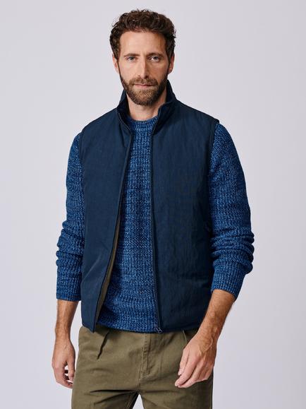 Aubin Lancaster Gilet, Light Khaki, Navy